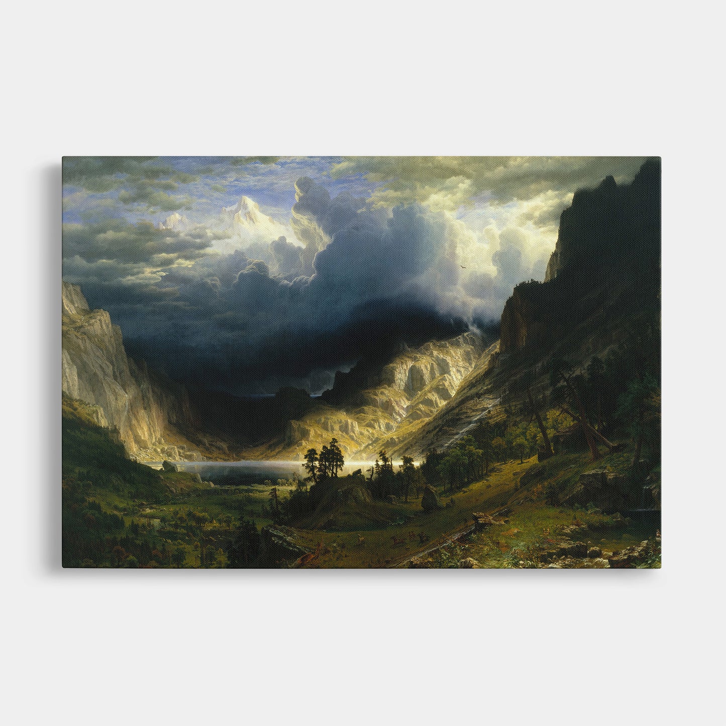 A Storm in the Rocky Mountains (1866) – Albert Bierstadt
