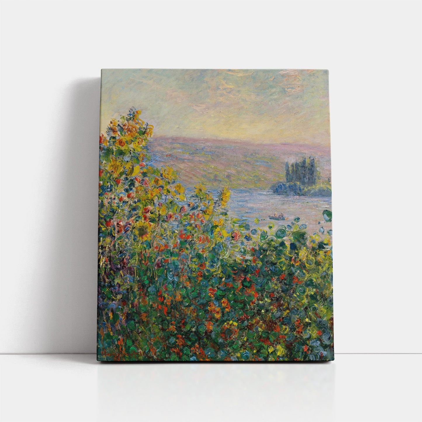 Flower Beds at Vétheuil (1881) – Claude Monet - Printed Masterpieces