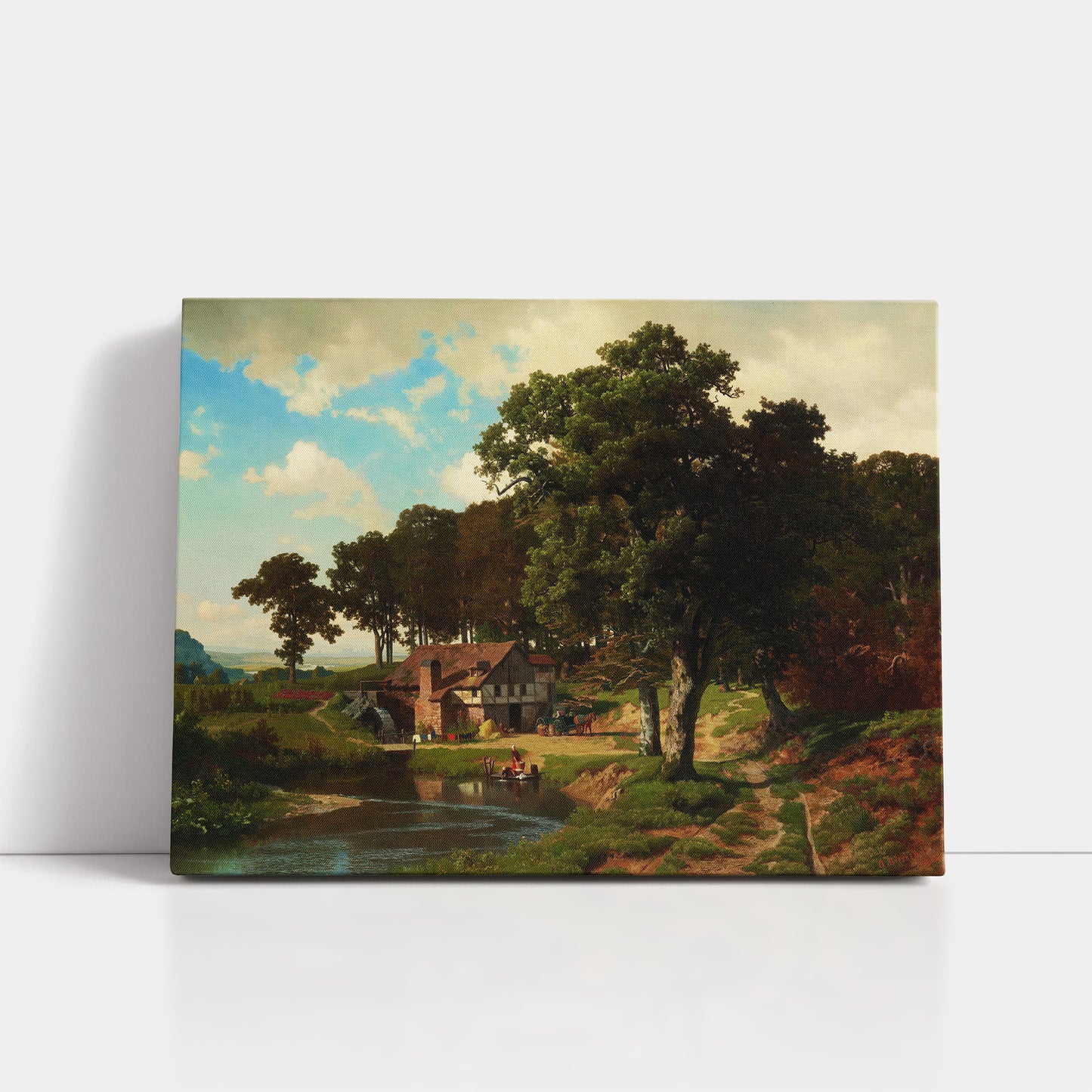 A Rustic Mill (1855) – Albert Bierstadt
