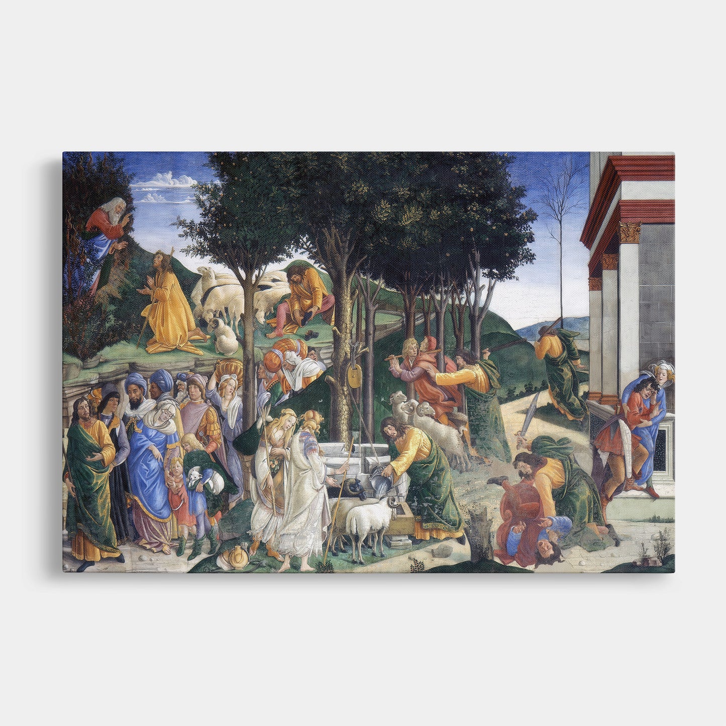 Youth of Moses (1481–1482) – Sandro Botticelli