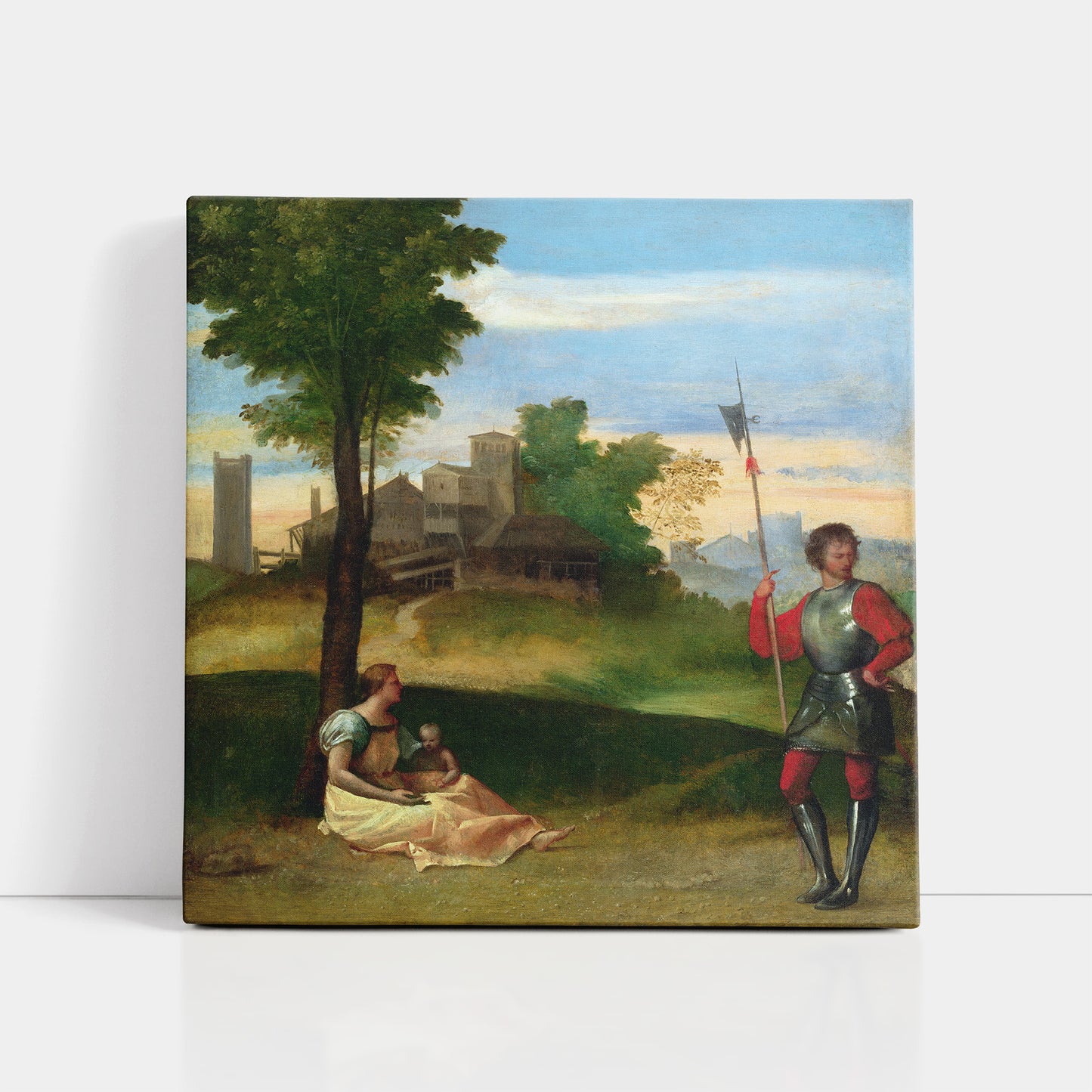 An Idyll: A Mother and a Halberdier (1505) – Titian