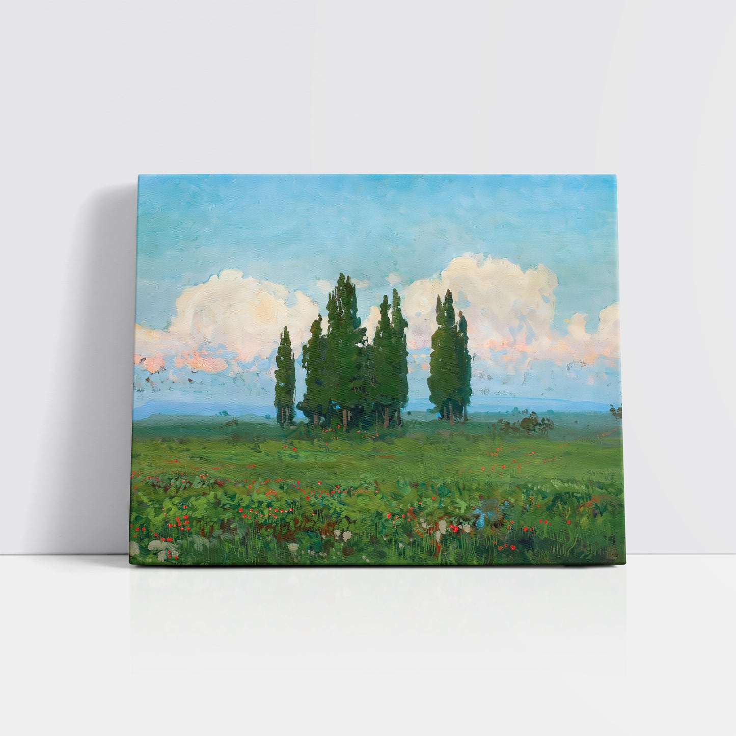 Landscape with cypresses (1900) – Iwan Trusz - Printed Masterpieces