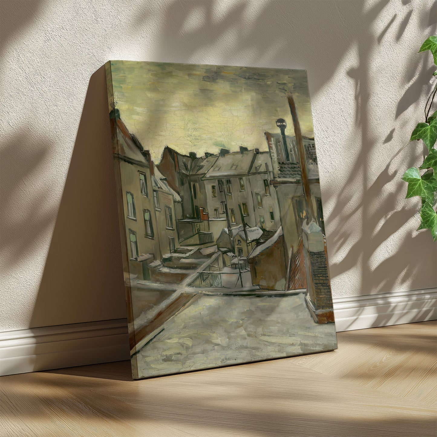 Houses Seen from the Back – Vincent van Gogh, Classic Art Reproduction