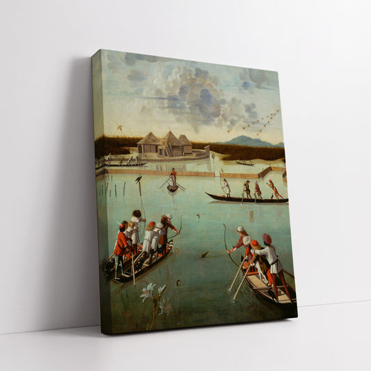 Hunting on the Lagoon (1490–1495) – Vittore Carpaccio