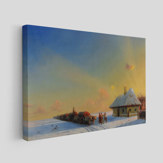 Chumaks in Ukraine (1850) – Ivan Aivazovsky