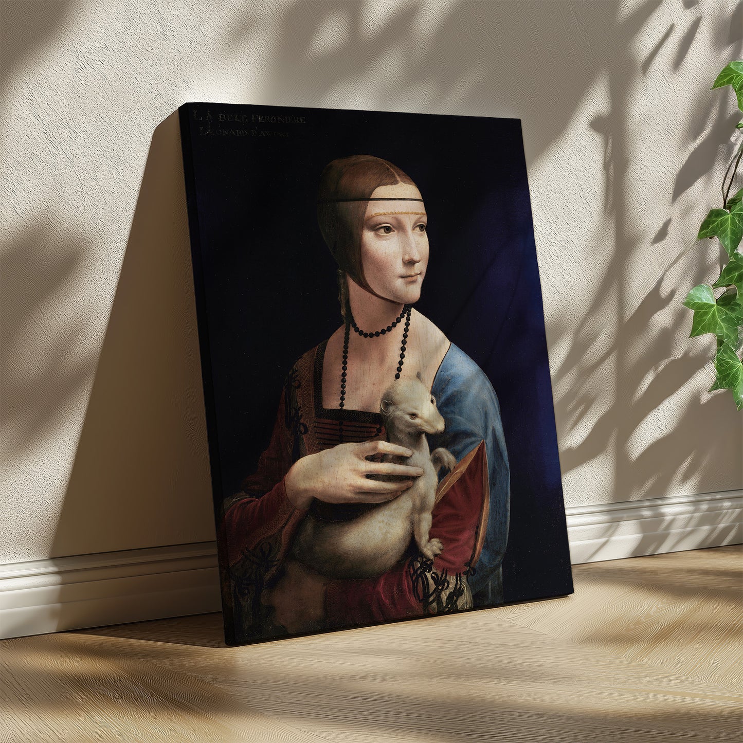 Lady with an Ermine – Leonardo da Vinci, Classic Art Reproduction