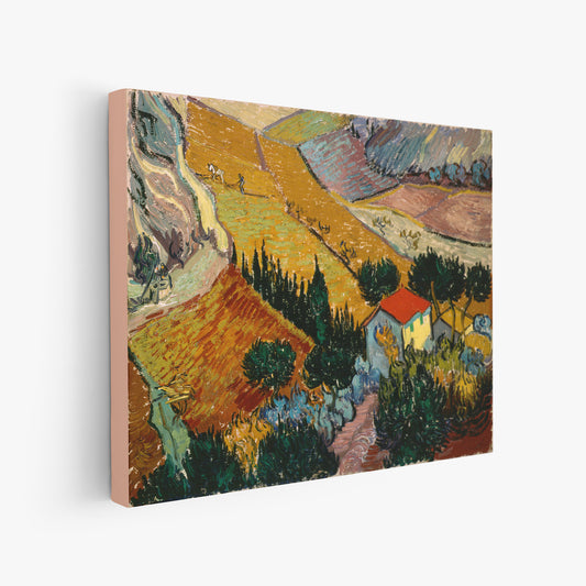 Valley with Ploughman (1889) – Vincent van Gogh