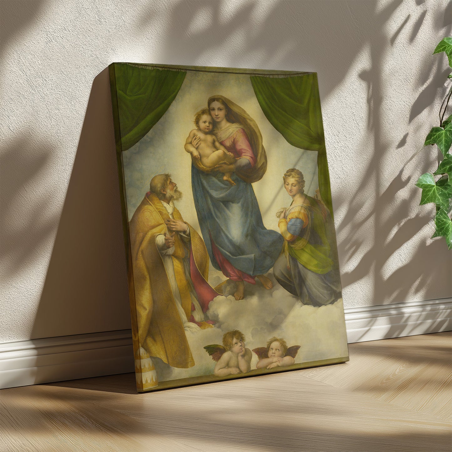 Sistine Madonna (Madonna di San Sisto) – Raphael Santi, Classic Art Reproduction