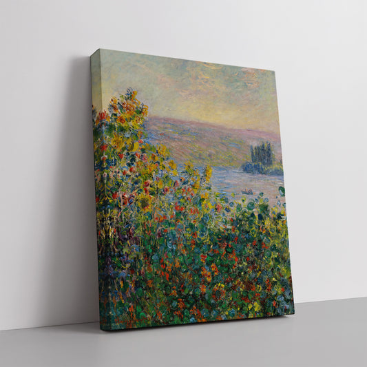 Flower Beds at Vétheuil (1881) – Claude Monet