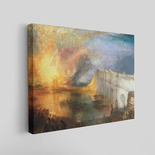 The Burning of the Houses of Lords and Commons, October 16, 1834 (1834) – Joseph Mallord William Turner