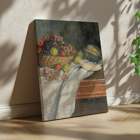Still Life with a Honeydew Melon (1879) – Claude Monet