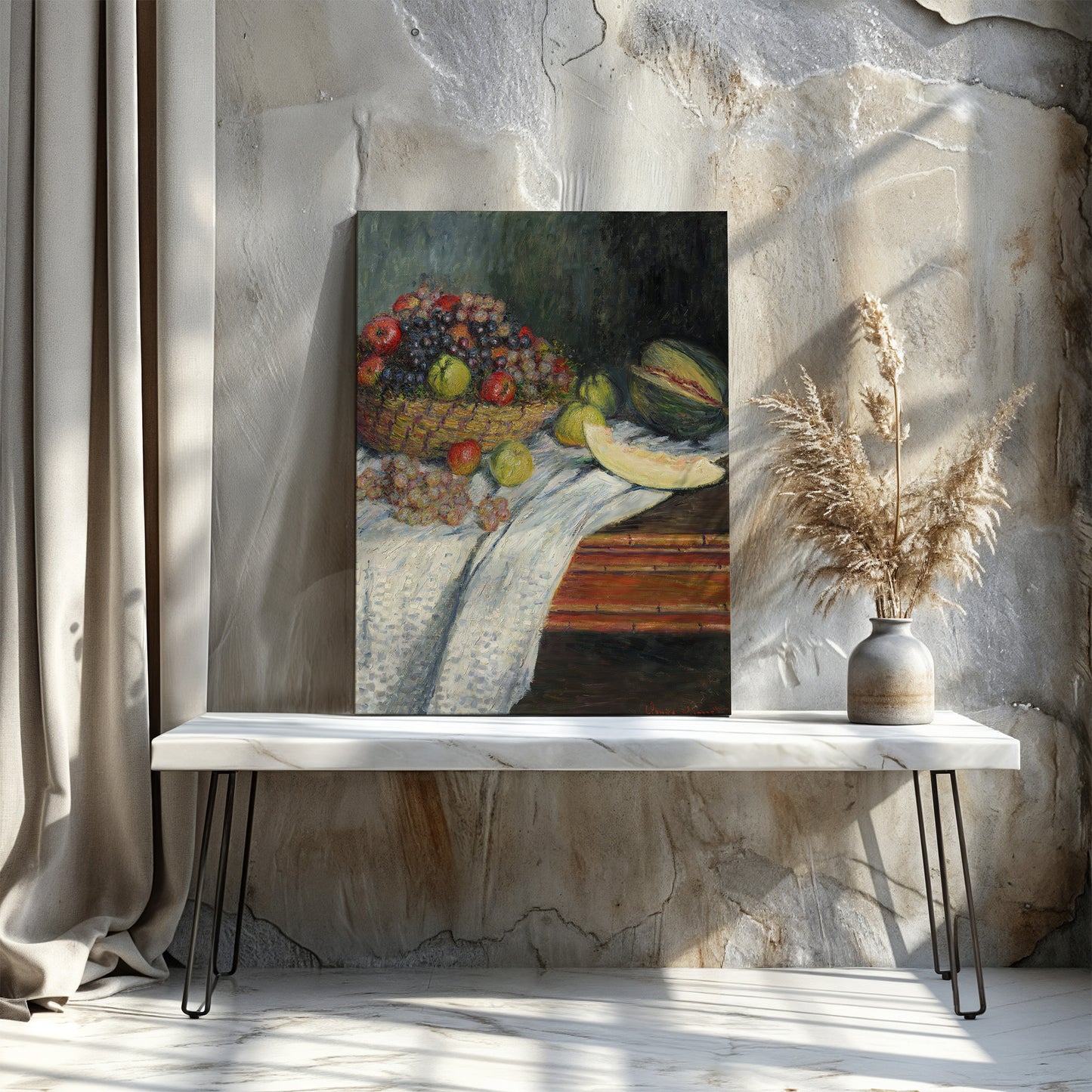 Still Life with a Honeydew Melon (1879) – Claude Monet - Printed Masterpieces