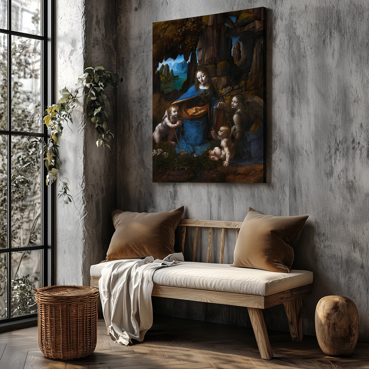 Virgin of the Rocks – Leonardo da Vinci, Classic Art Reproduction