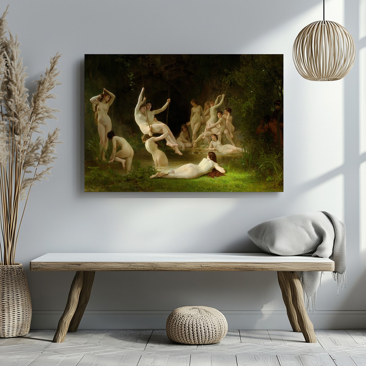 The Nymphaeum – William-Adolphe Bouguereau, Classic Art Reproduction