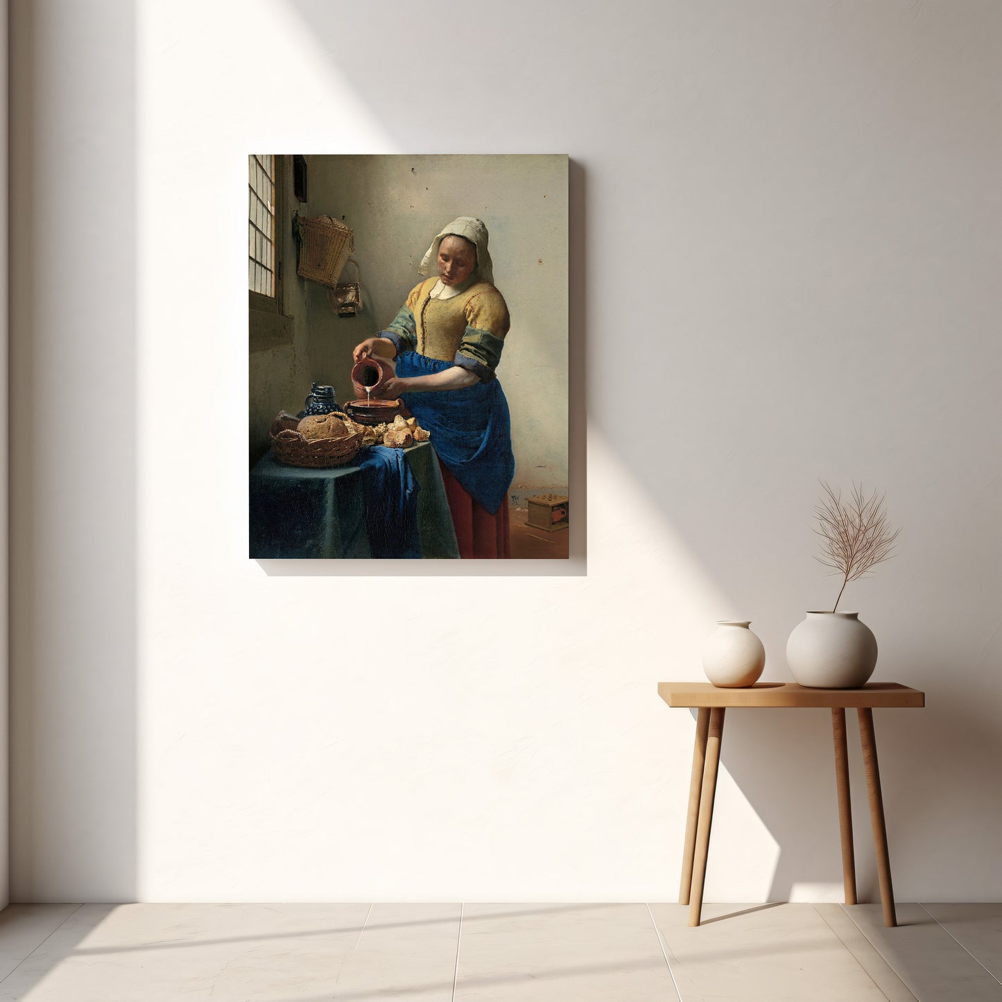 The Milkmaid (1660) – Johannes Vermeer - Printed Masterpieces