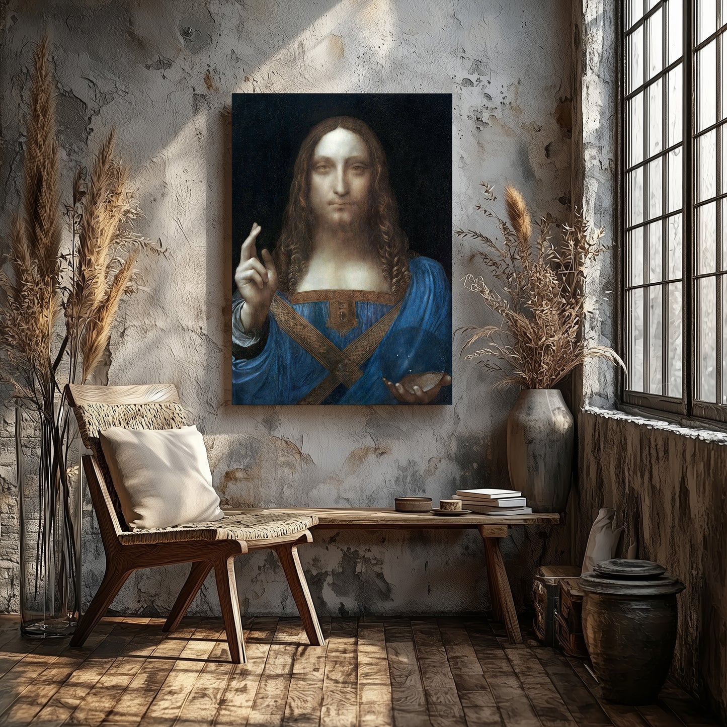 Salvator Mundi – Leonardo da Vinci, Classic Art Reproduction