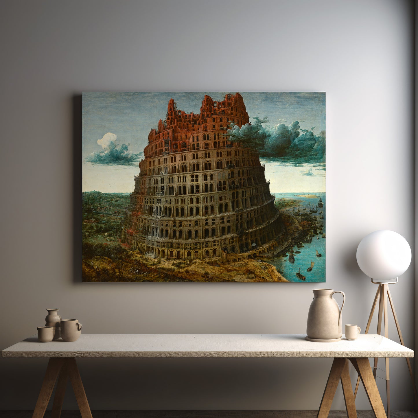 The Tower of Babel – Pieter Bruegel the Elder, Classic Art Reproduction