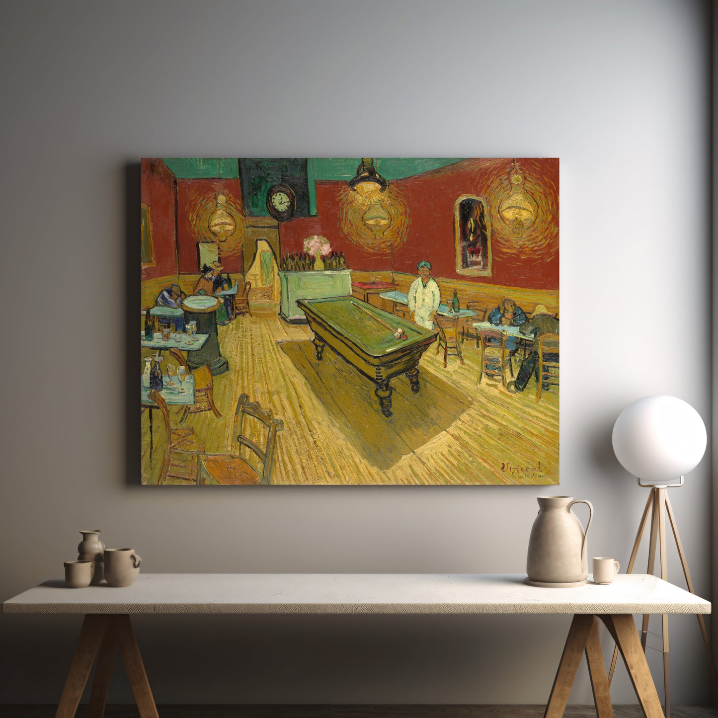 The Night Café (1888) – Vincent van Gogh - Printed Masterpieces