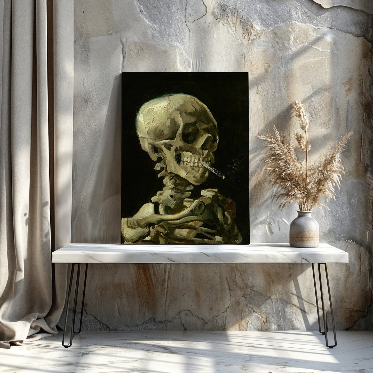 Skull of a Skeleton – Vincent van Gogh, Classic Art Reproduction