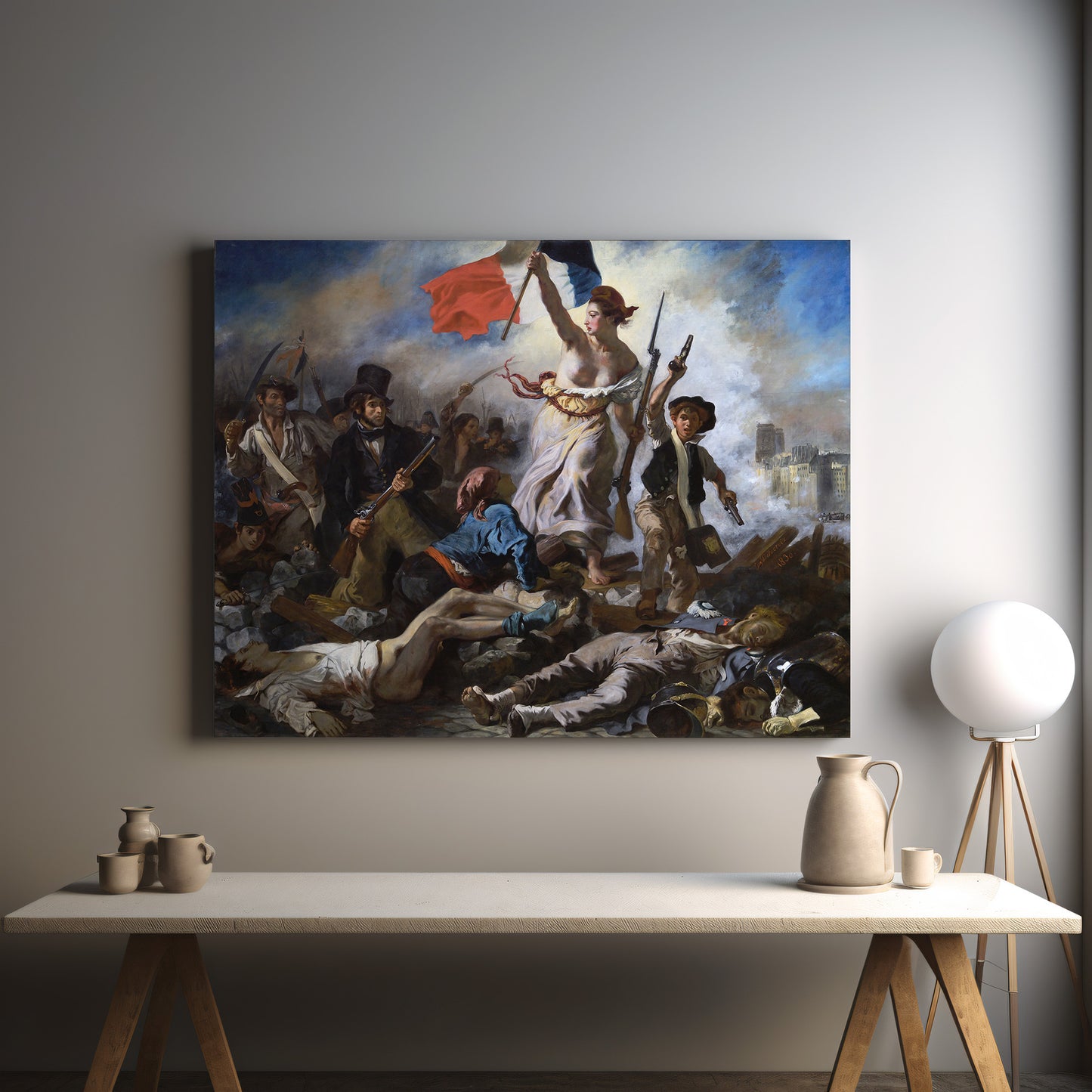 Liberty Leading the People – Eugène Delacroix, Classic Art Reproduction