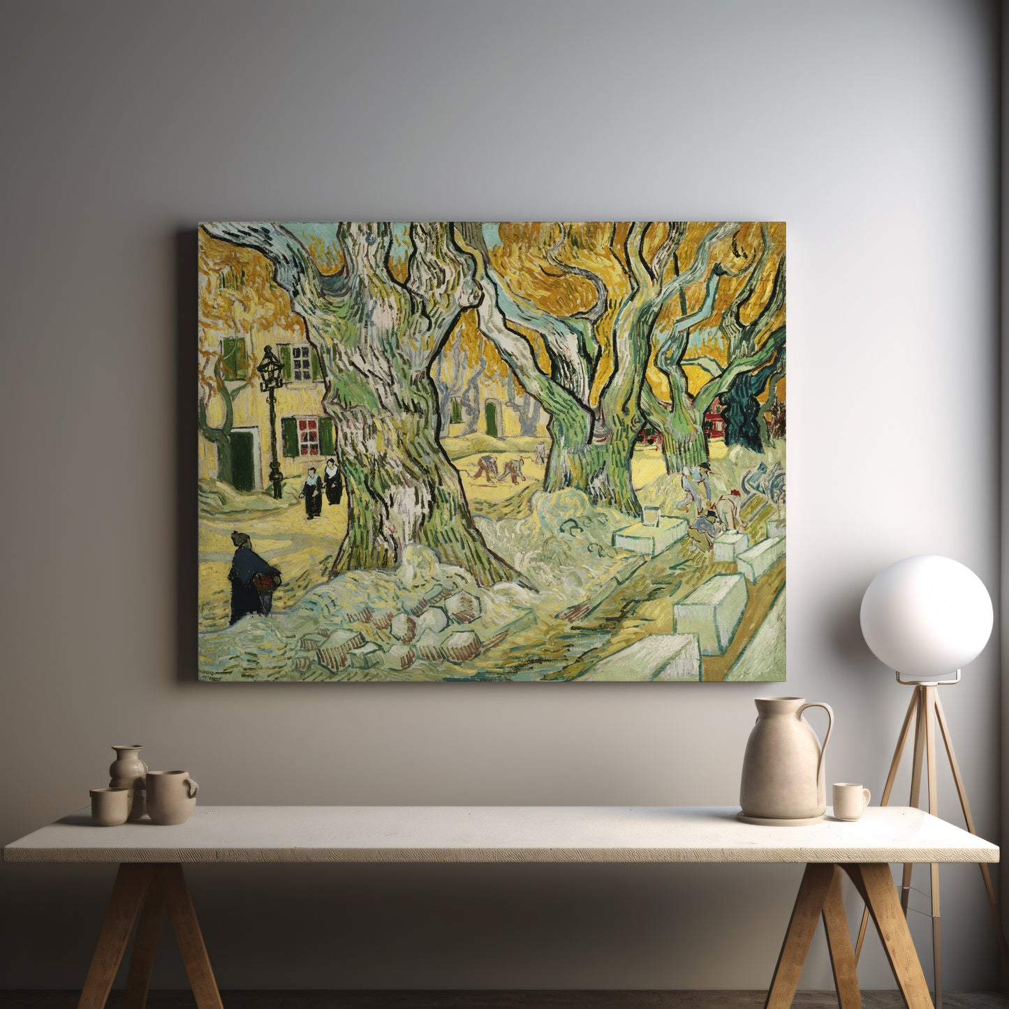 The Road Menders (1889) – Vincent van Gogh - Printed Masterpieces