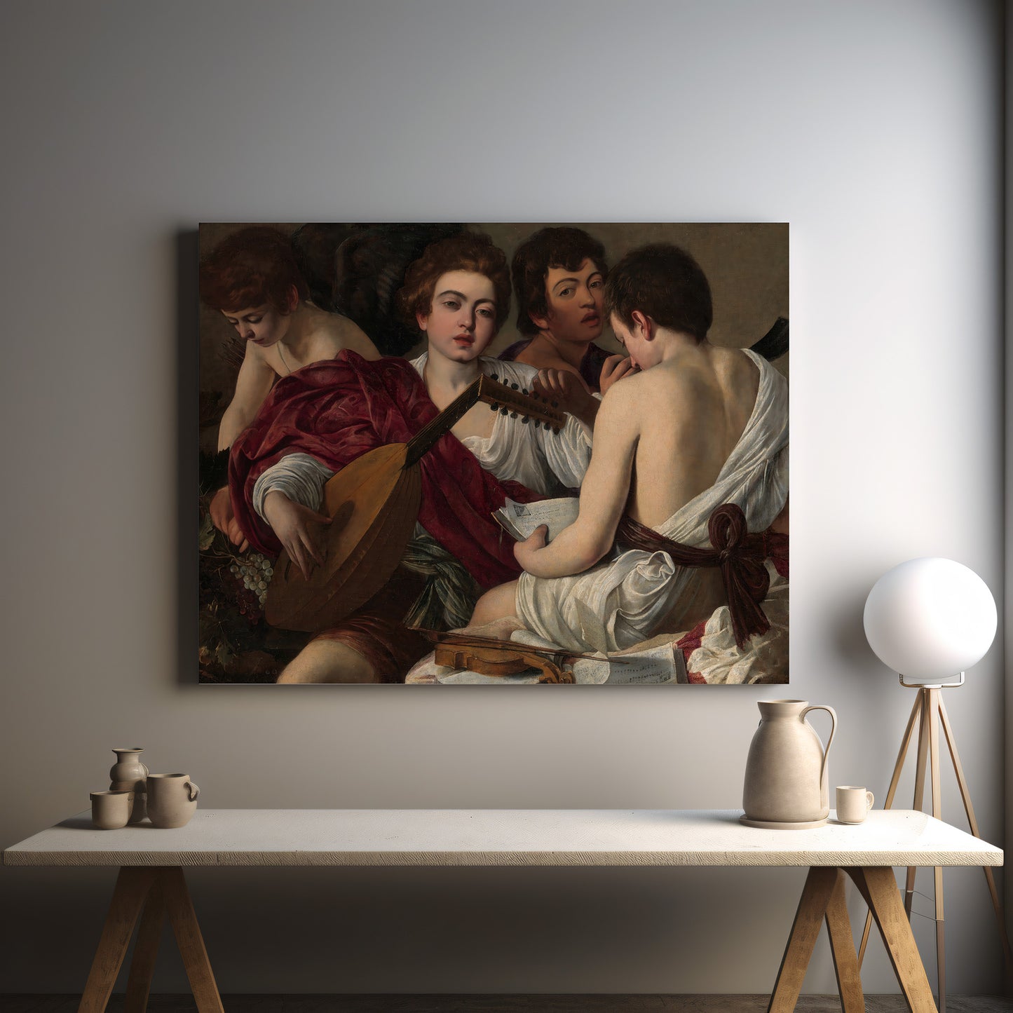 The Musicians (1595) – Caravaggio - Printed Masterpieces