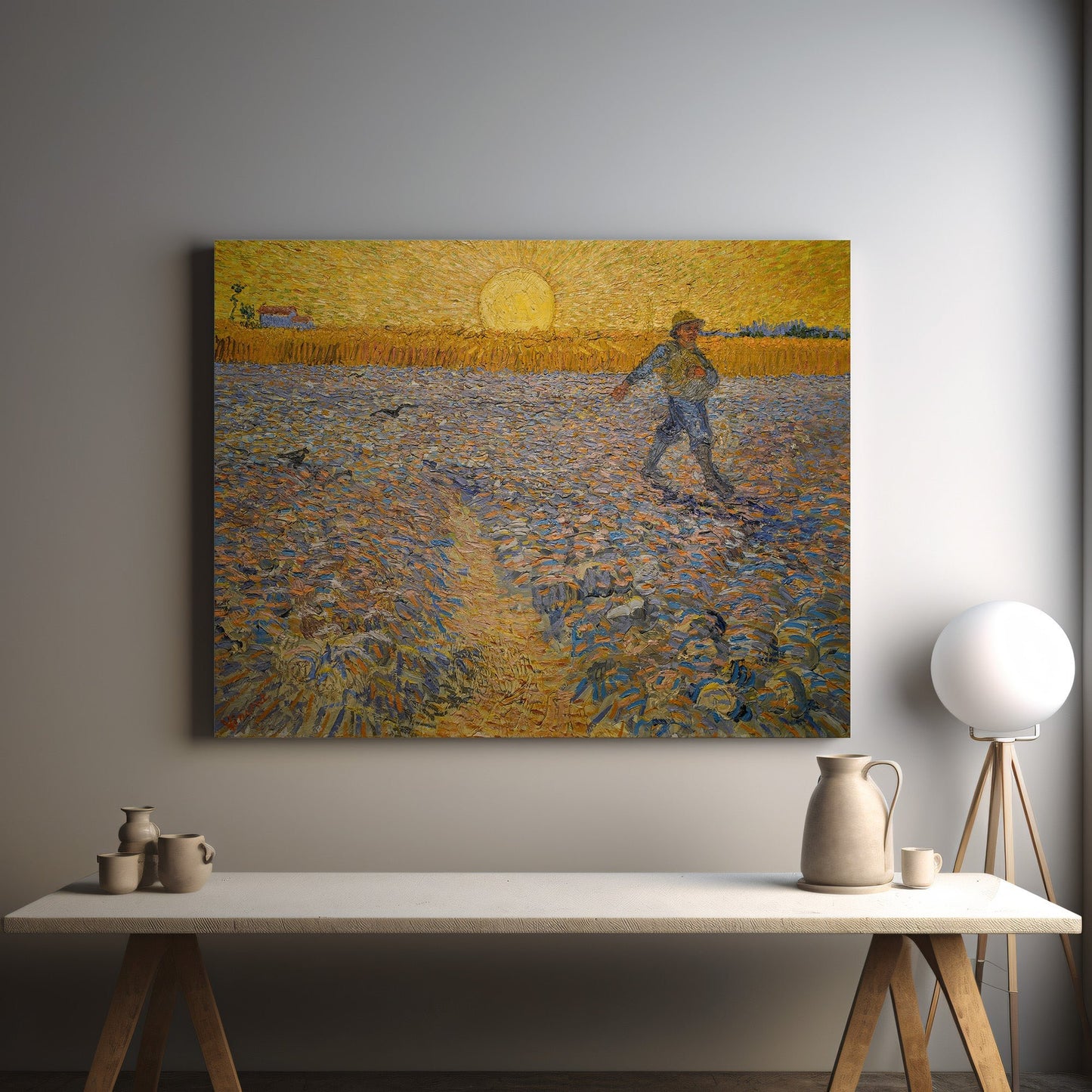 Sower at Sunset (1888) – Vincent van Gogh - Printed Masterpieces