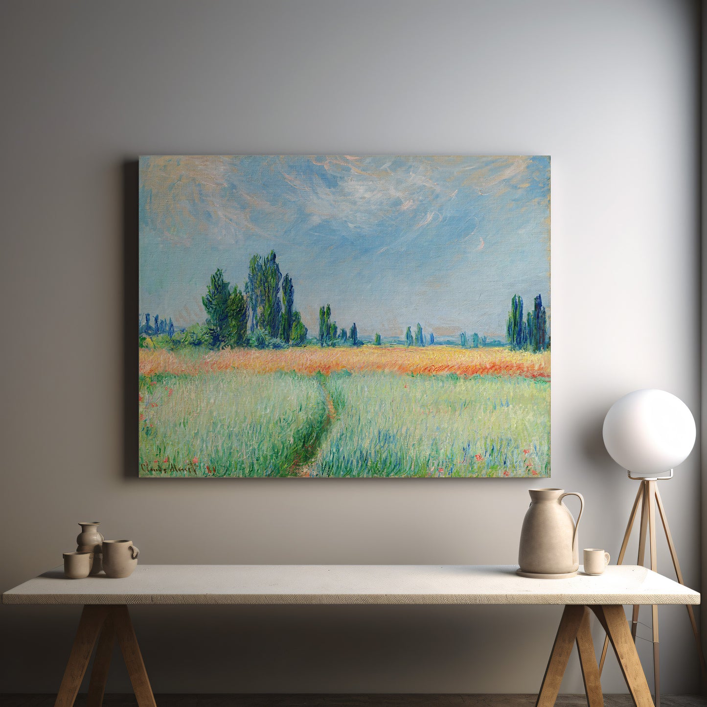 Wheatfield (1881) – Claude Monet - Printed Masterpieces