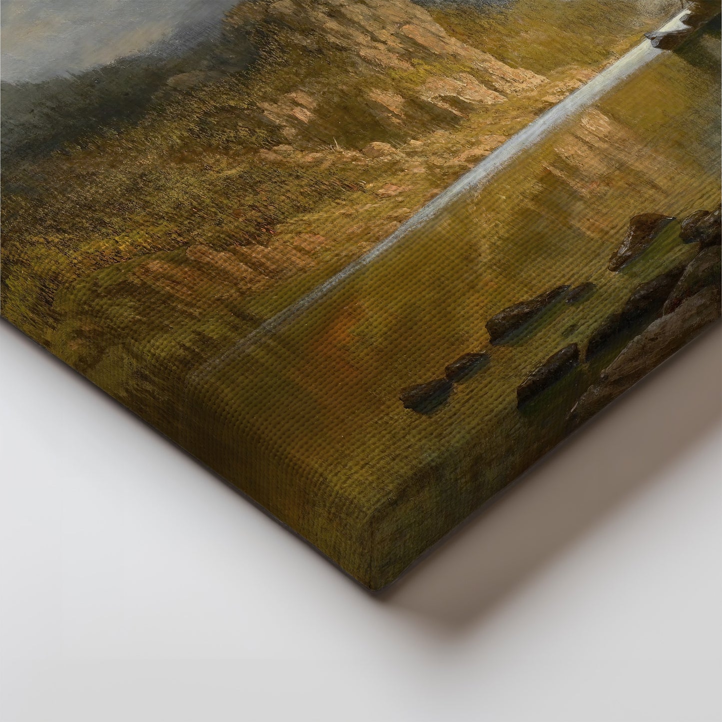Indians Spear Fishing – Albert Bierstadt, Classic Art Reproduction