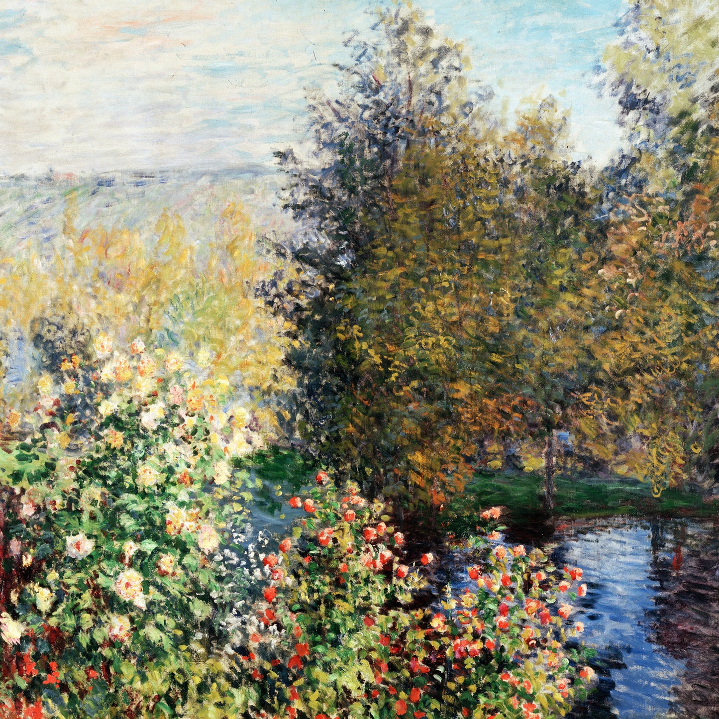 Corner of the Garden at Montgeron – Claude Monet, Classic Art Reproduction