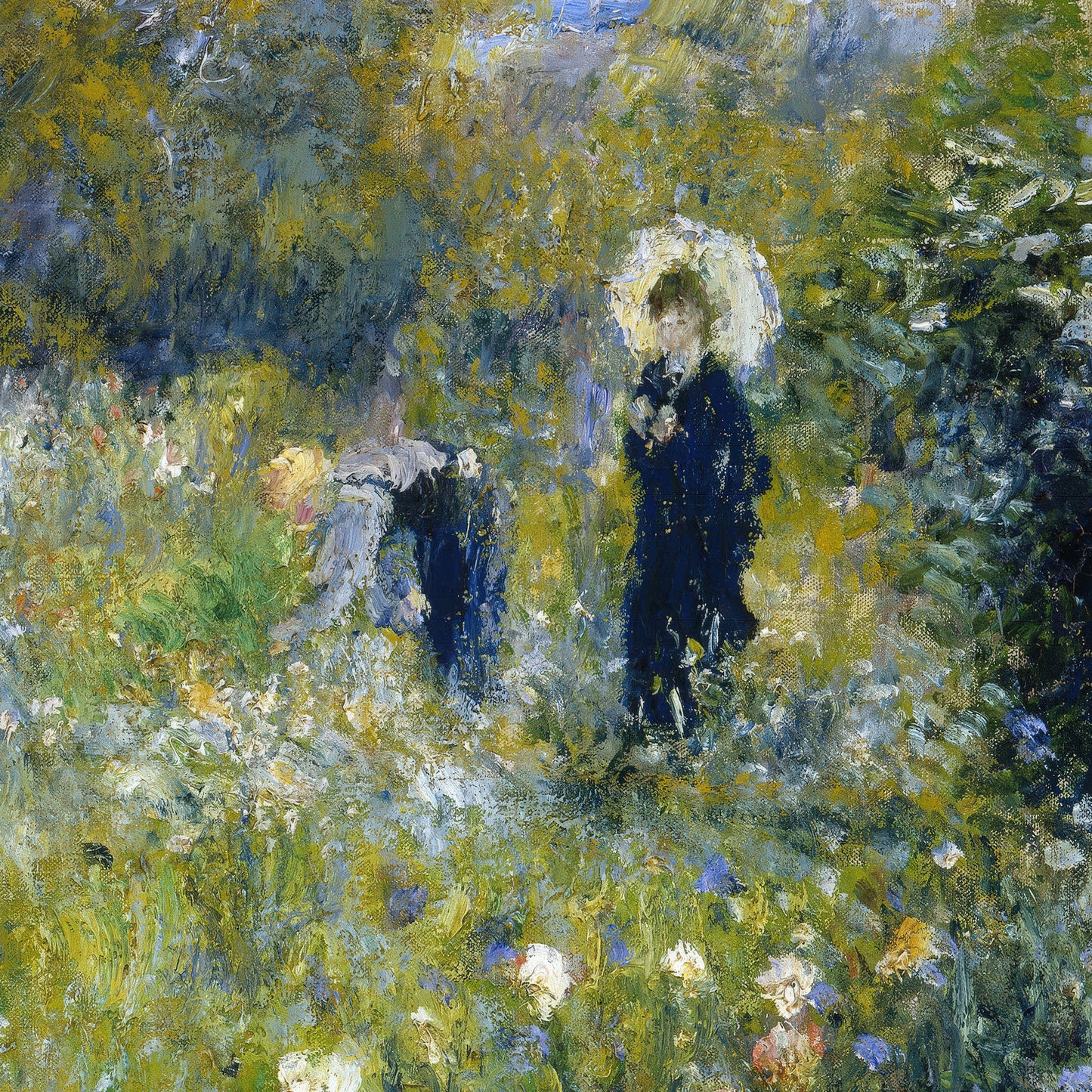 Woman with a Parasol in a Garden (1875) – Pierre-Auguste Renoir