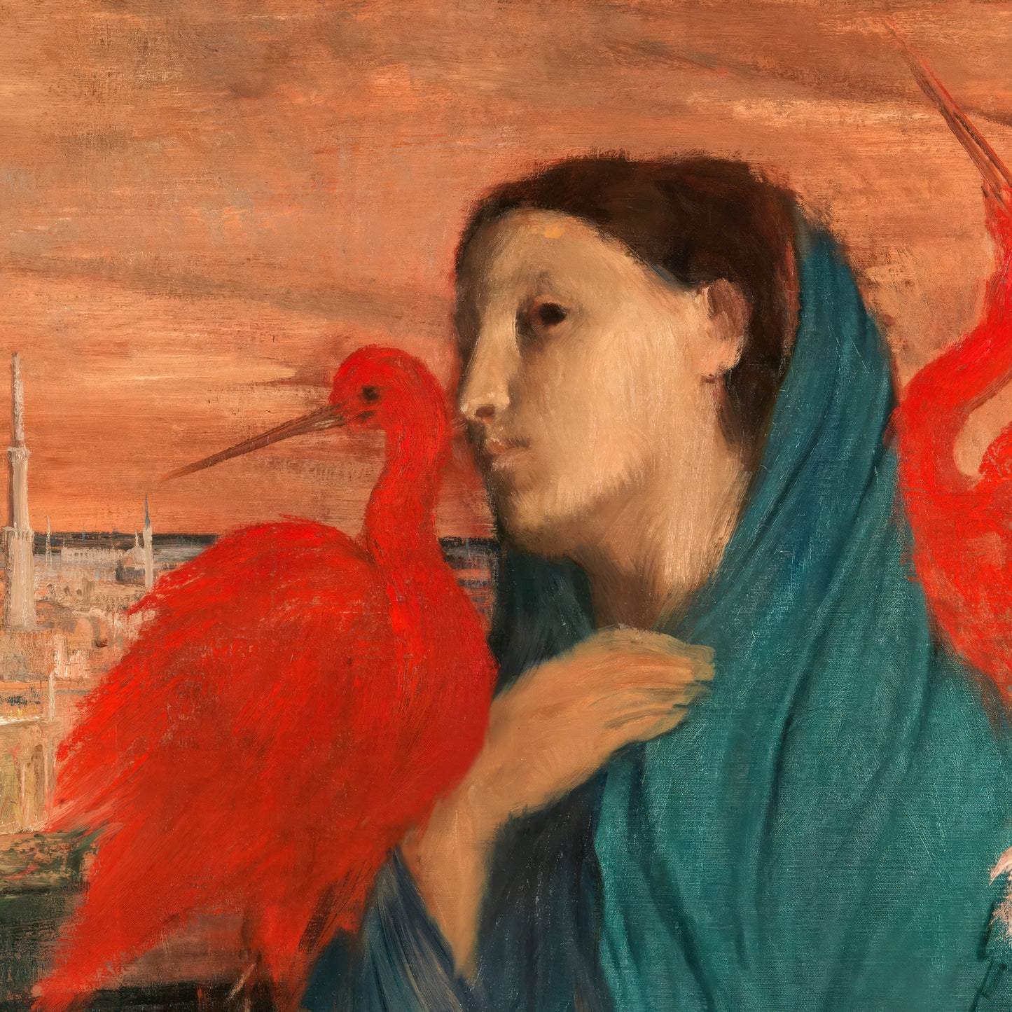Young Woman with Ibis (1860 – 1862) – Edgar Degas