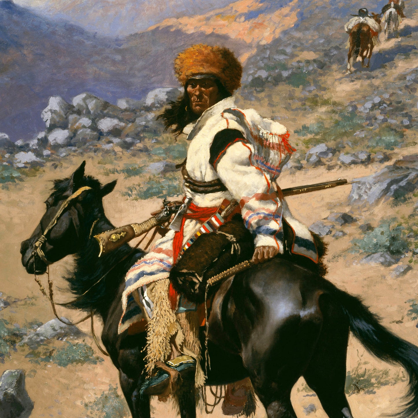 An Indian Trapper – Frederic Remington, Classic Art Reproduction