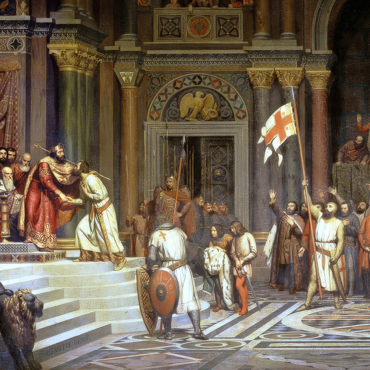 First Crusade - Godefroy of Bouillon – Alexandre Hesse, Classic Art Reproduction