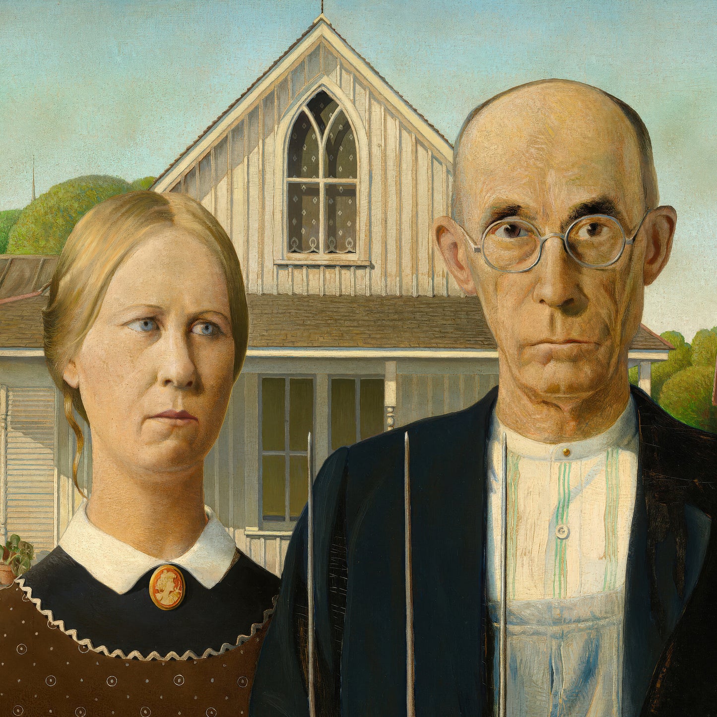 American Gothic – Grant Wood, Classic Art Reproduction