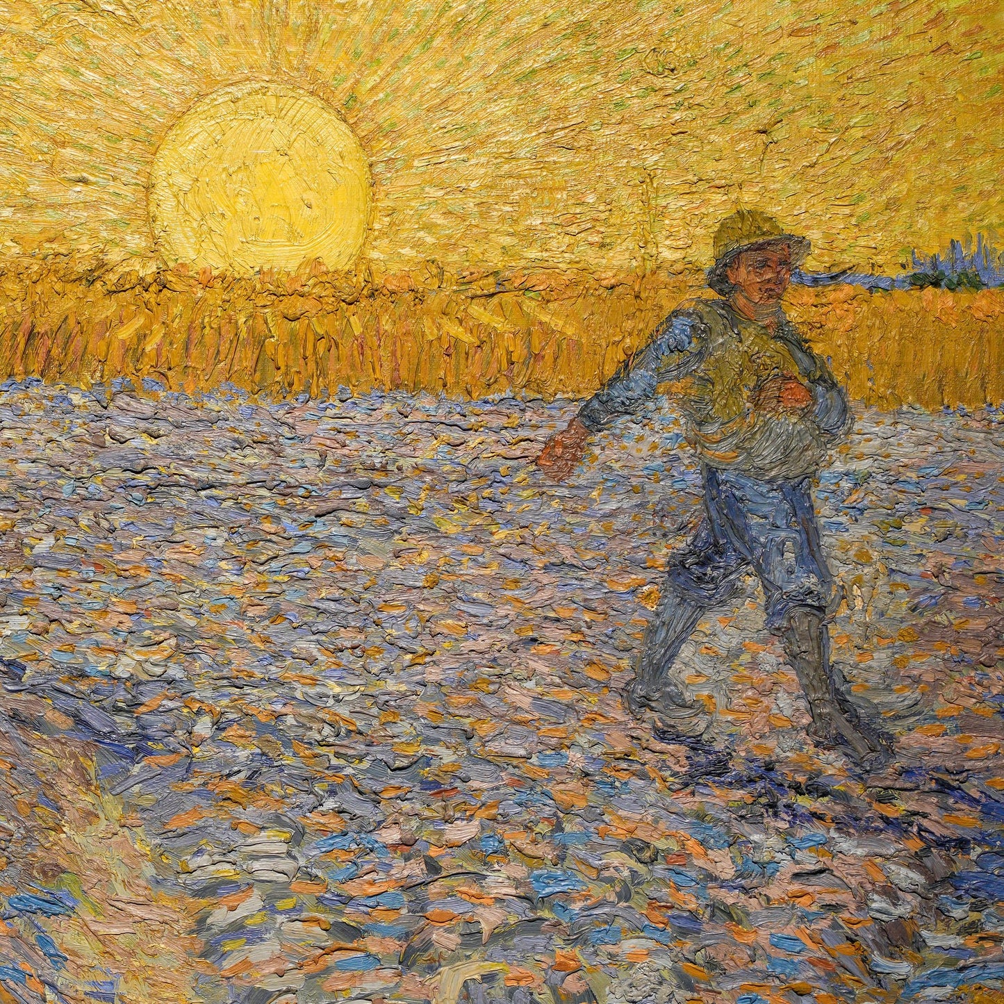 Sower at Sunset (1888) – Vincent van Gogh - Printed Masterpieces