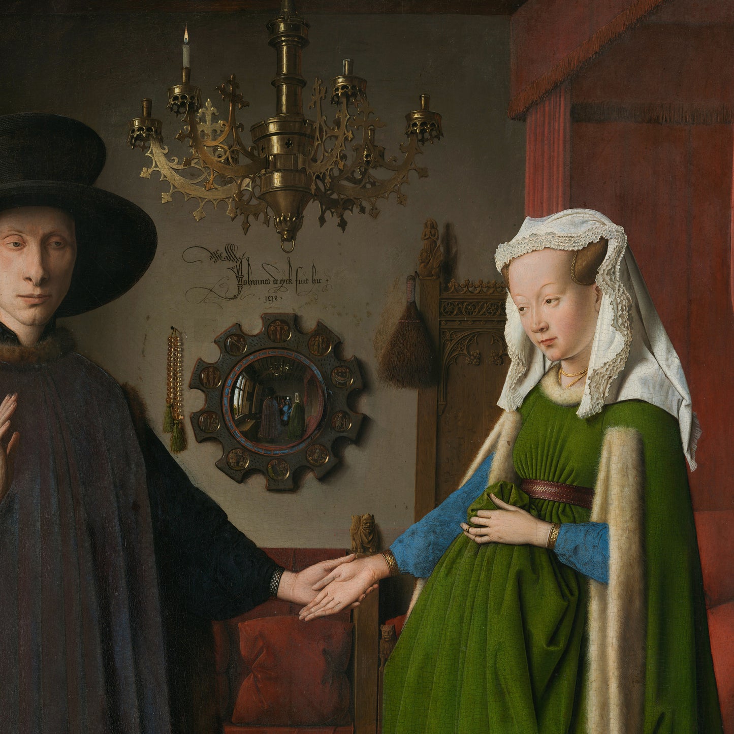 Arnolfini Portrait – Jan van Eyck, Classic Art Reproduction