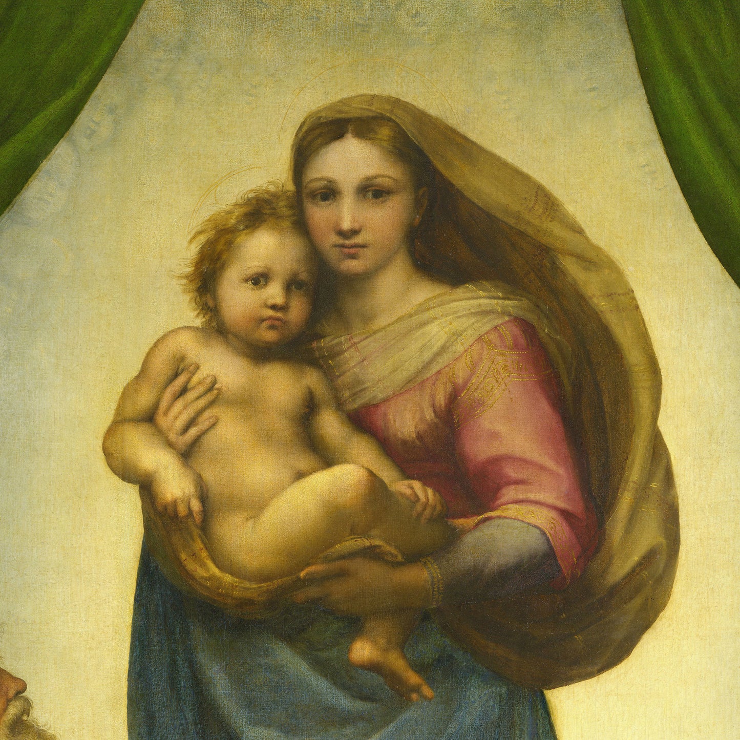 Sistine Madonna (Madonna di San Sisto) – Raphael Santi, Classic Art Reproduction