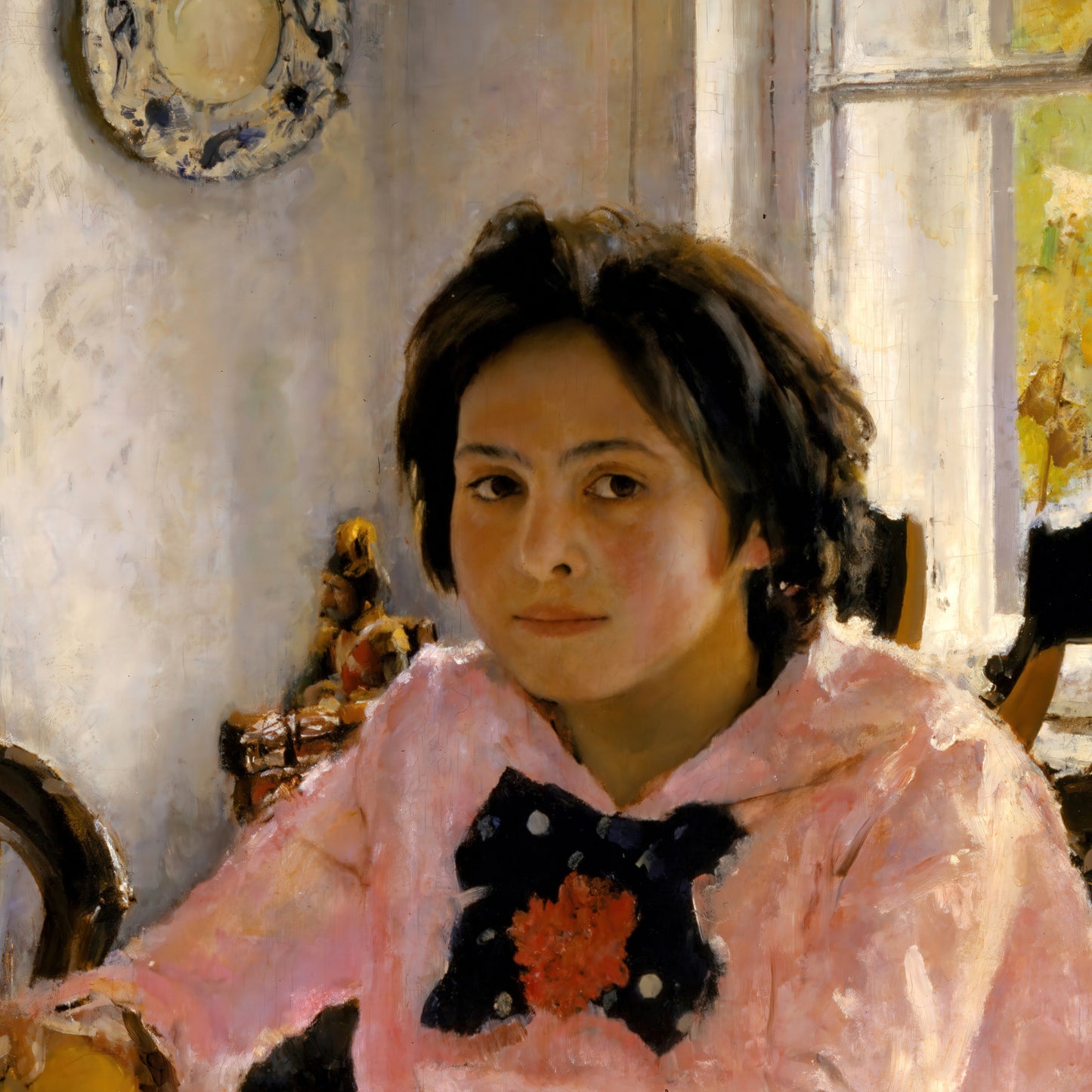 Girl with Peaches – Valentin Serov, Classic Art Reproduction