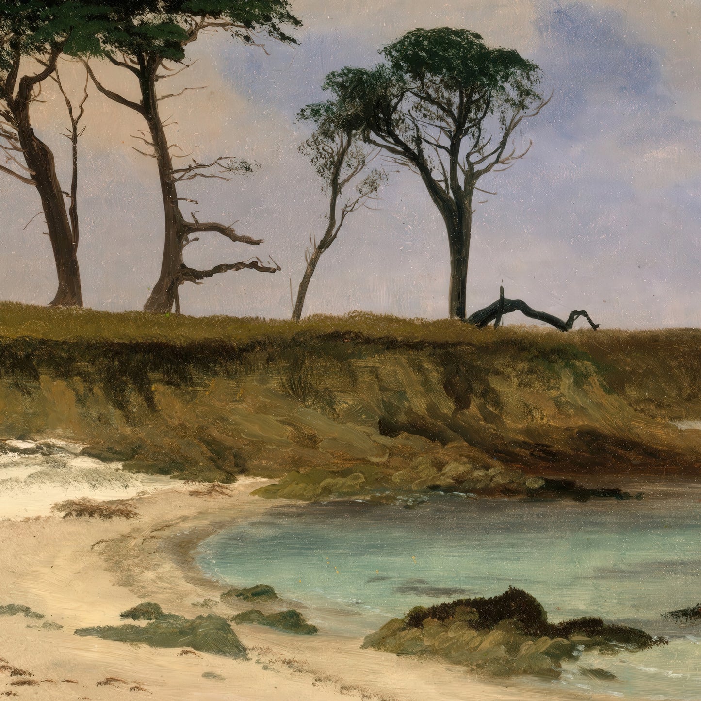 Sea Cove – Albert Bierstadt, Classic Art Reproduction