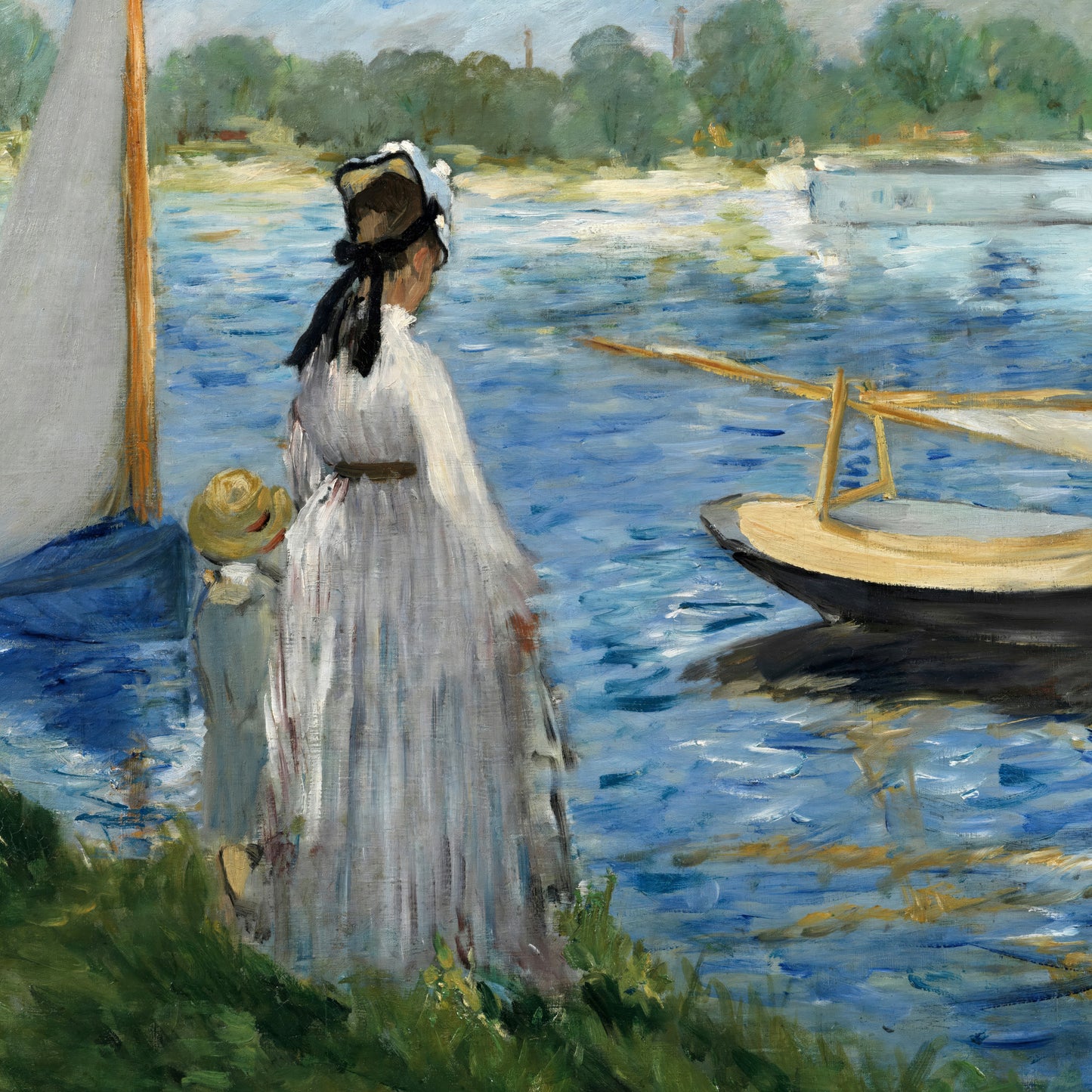 Banks of the Seine at Argenteuil (1874) – Edouard Manet