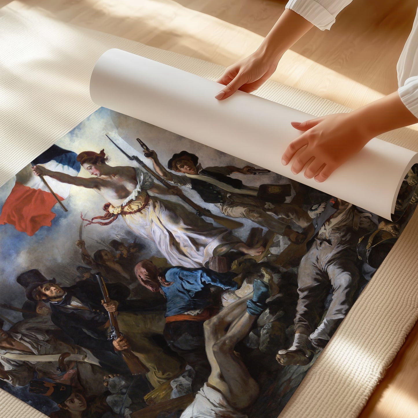 Liberty Leading the People – Eugène Delacroix, Classic Art Reproduction