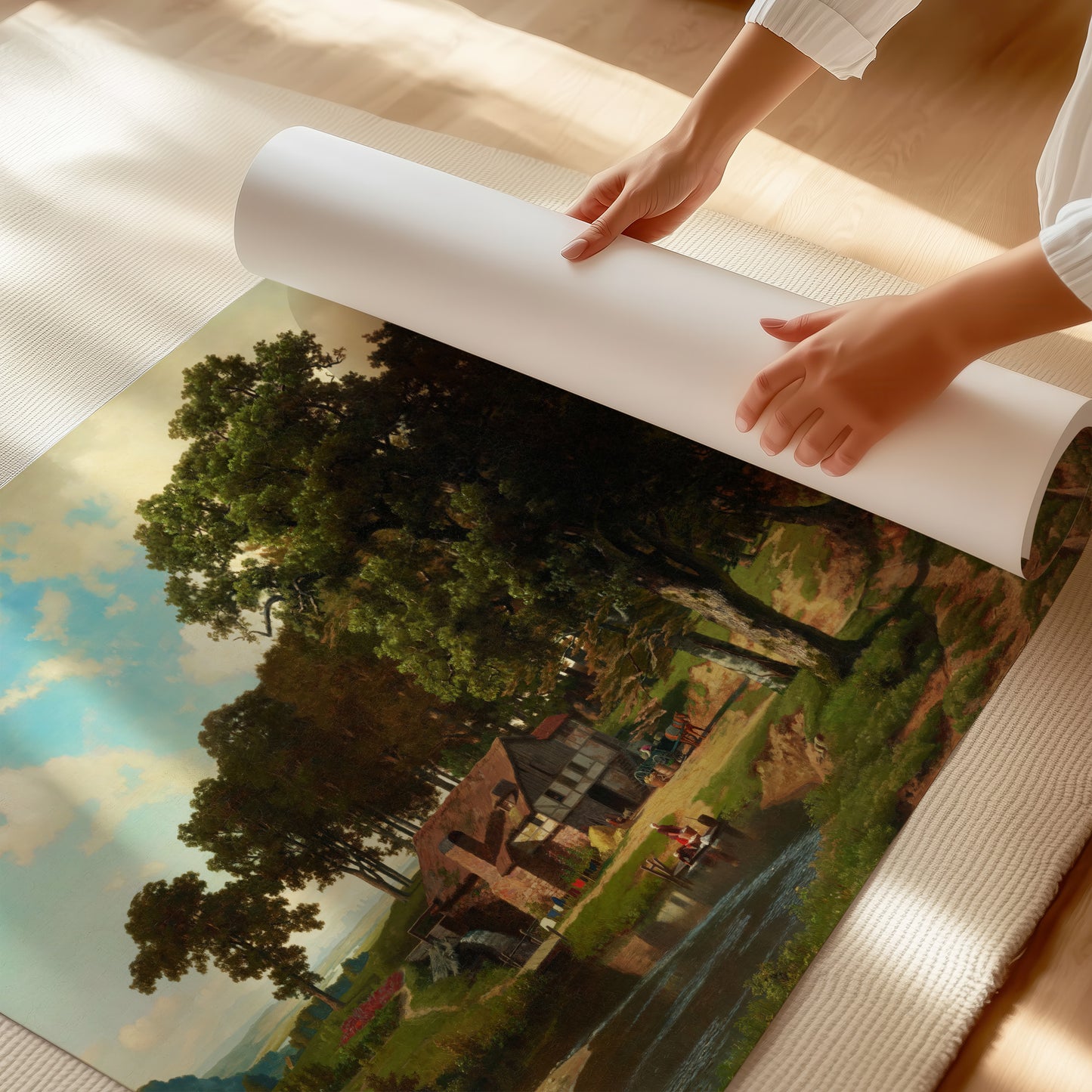 A Rustic Mill – Albert Bierstadt, Classic Art Reproduction