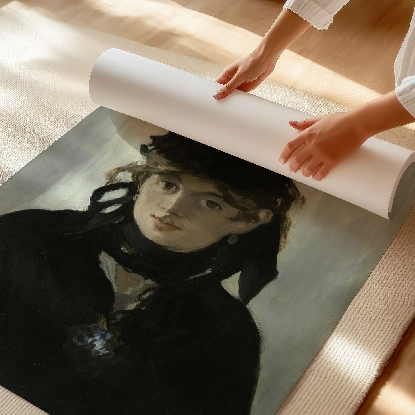 Berthe Morisot With a Bouquet of Violets (1872) – Edouard Manet