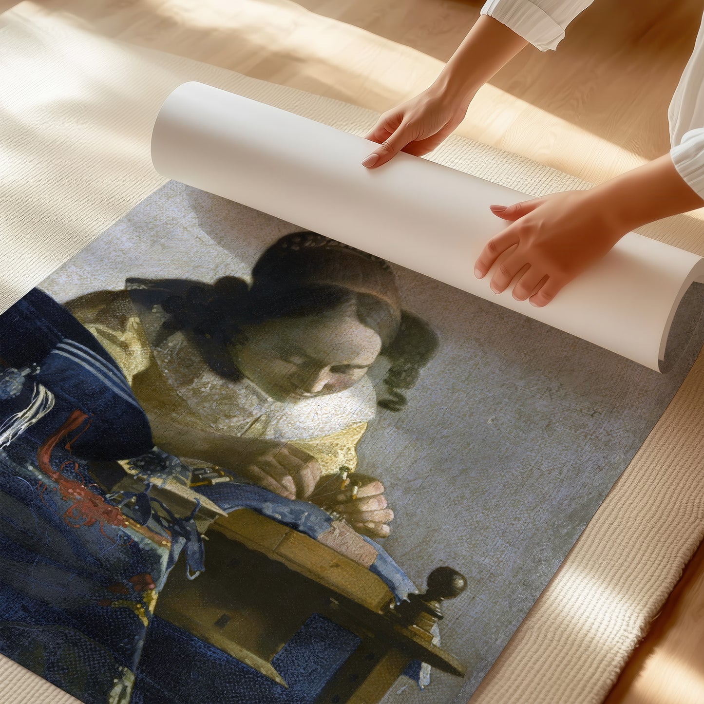 The Lacemaker – Johannes Vermeer, Classic Art Reproduction