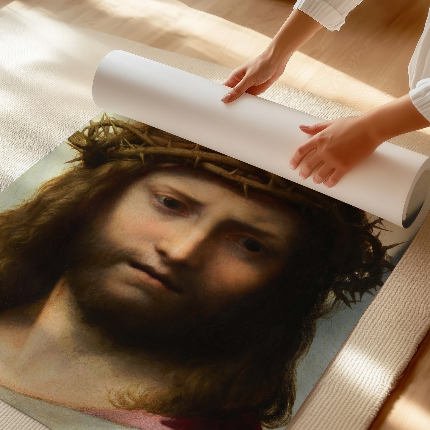 Head of Christ – Antonio da Correggio, Classic Art Reproduction