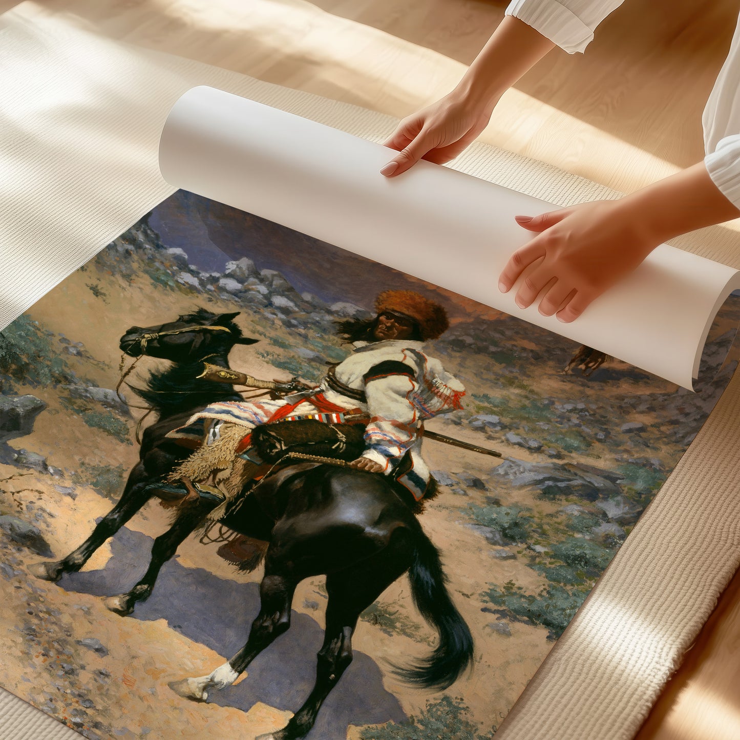 An Indian Trapper – Frederic Remington, Classic Art Reproduction