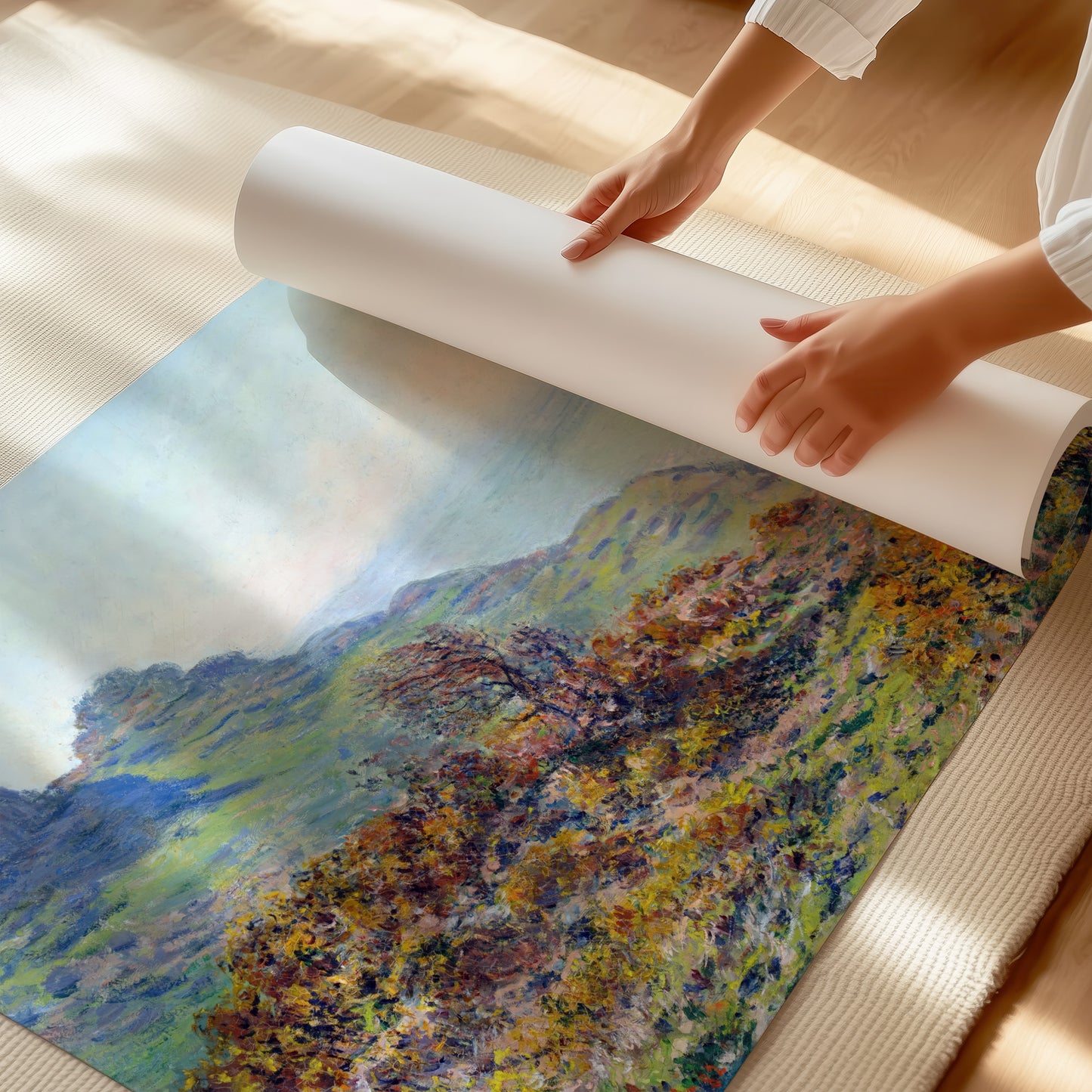 The Varengeville Church and the Moutiers Gorge (1882) – Claude Monet - Printed Masterpieces