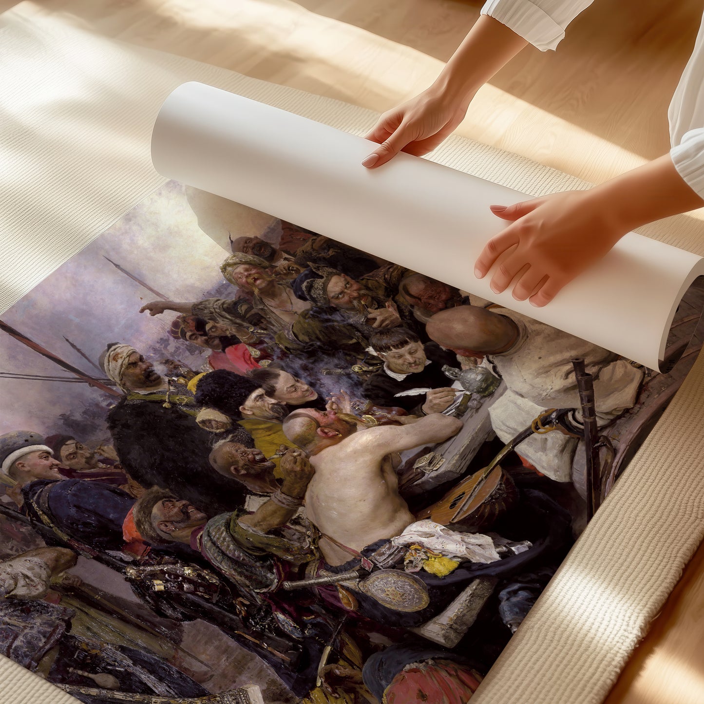 Reply of the Zaporozhian Cossacks (1880–1891) – Ilya Repin - Printed Masterpieces
