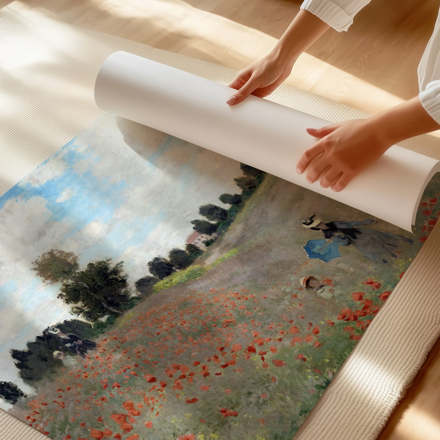 The Poppy Field near Argenteuil (1873) – Claude Monet - Printed Masterpieces